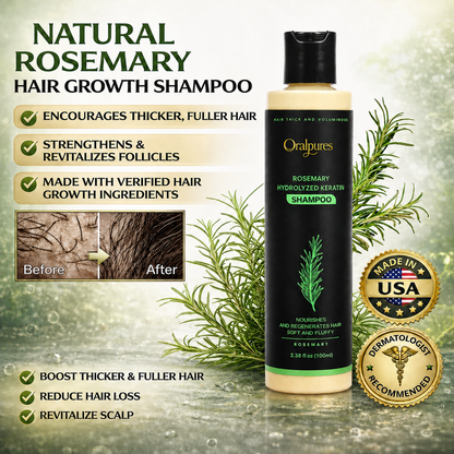 🔥LAST DAY 50% OFF - OralPures Organic Rosemary Hair Growth Shampoo