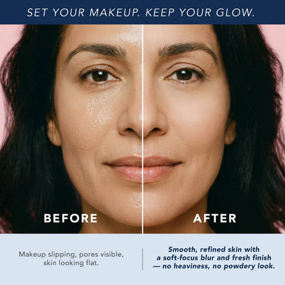 Targetaura WaterBlur Powder Talc-Free Setting Powder with Blur and Set brush