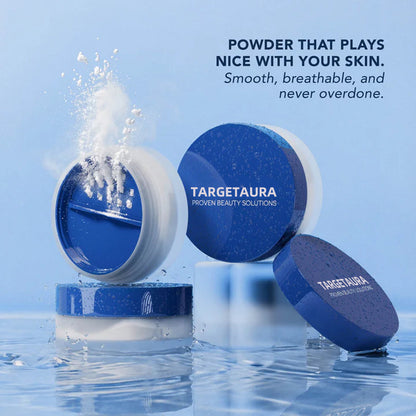 Targetaura WaterBlur Powder Talc-Free Setting Powder with Blur and Set brush